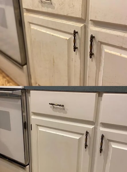 cabinets before and after